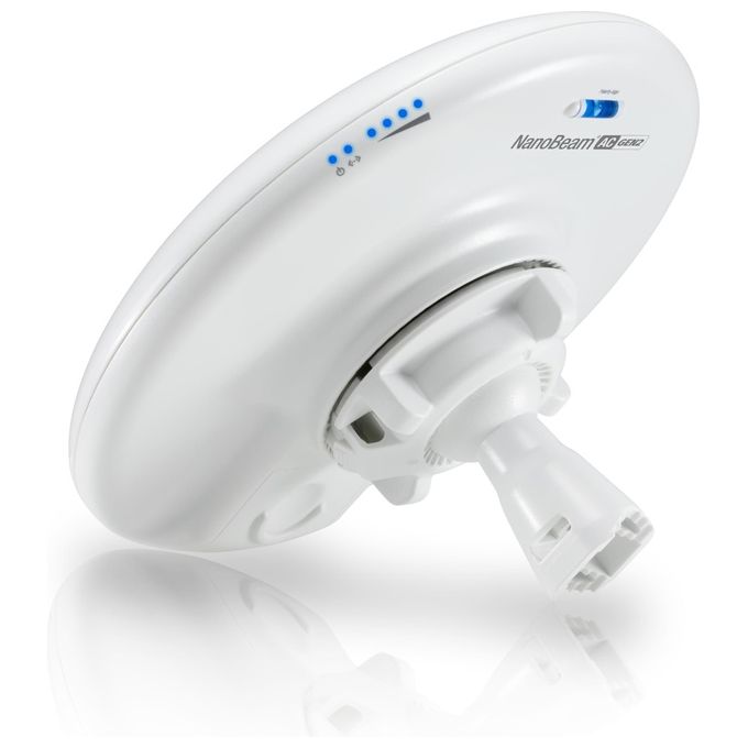 Ubiquiti NBE-5AC-GEN2 Antenna NanoBeam 5AC Gen 2 Network Bridge 450Mbit-s Bianco