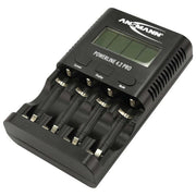 Ansmann 1001-0079 Powerline 4.2 Pro Caricabatterie Universale per 4 Batterie AA AAA NiMH con Display LCD e Carica Rapida fino a 1800 mA colore Nero