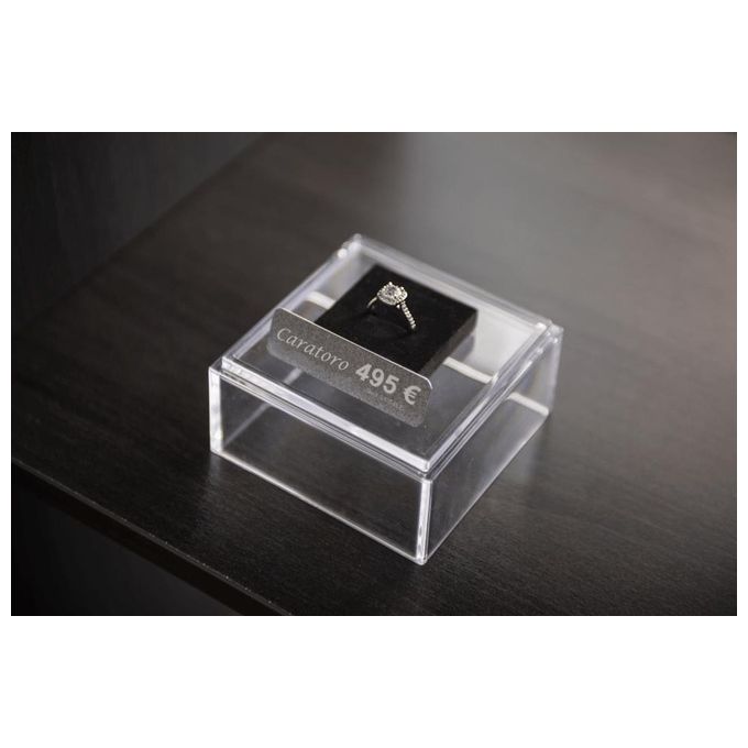 Brother TZEPR955 Nastro Laminato Premium 24 mm x 8 m Stampa Bianca su Sfondo Argento Glitter colore Argento