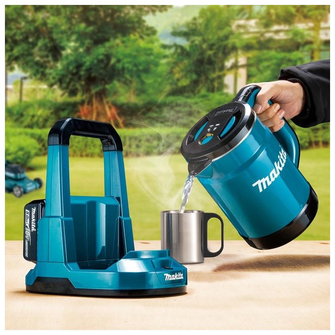 Makita DKT360Z LXT Bollitore a Batteria 36V 2x18V 0,8 L Spegnimento Automatico Protezione Boil-Dry colore Blu Nero