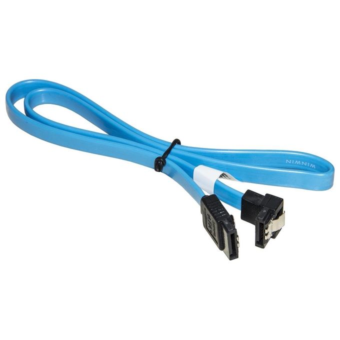 Link cavo interno sata III cm 50 connettore 90° con clip bloccaggio in metallo