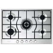 De Longhi SLF 575 LX Linea Slim-Lite Piano cottura a Gas 5 Fuochi Bruciatore Tripla Corona 75 cm Acciaio Inox