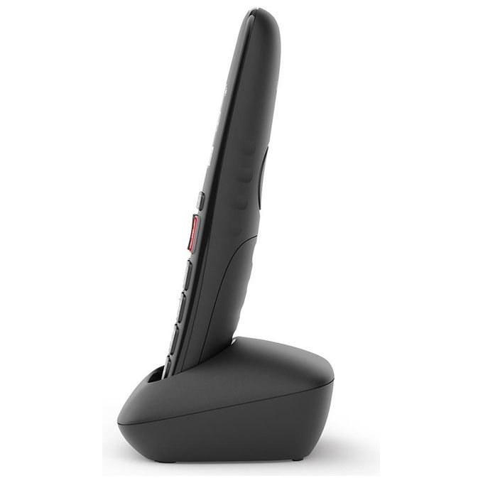 Gigaset E290HX Cordless Aggiuntivo DECT-GAP Senior Display 2'' Vivavoce Rubrica Nero