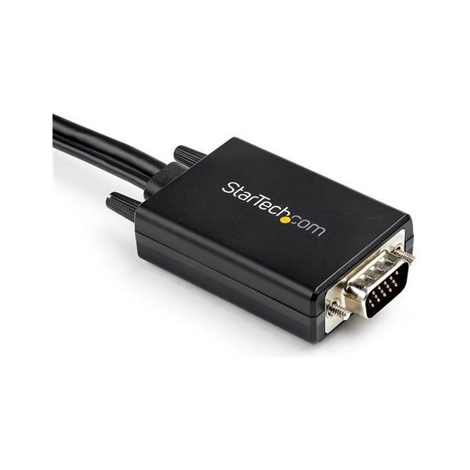 StarTech.com VGA2HDMM2M Cavo adattatore convertitore da VGA a HDMI 2 m 1080p USB alimentato con audio supporto 7.1 canali colore Nero