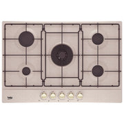 BEKO HIAW75224SAVR Piano Cottura a Gas 5 Zone 1 Bruciatore Wok 75 cm Avena
