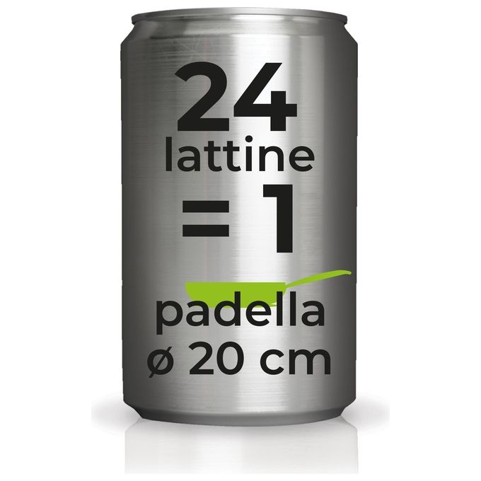 Moneta Recy Padella 20cm Alluminio 100% Riciclato Nero