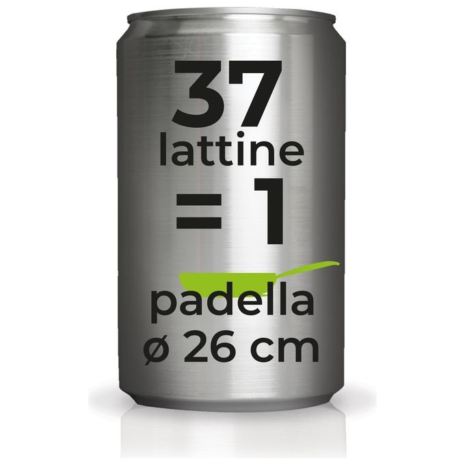Moneta Recy Padella 26cm Alluminio 100% Riciclato Nero