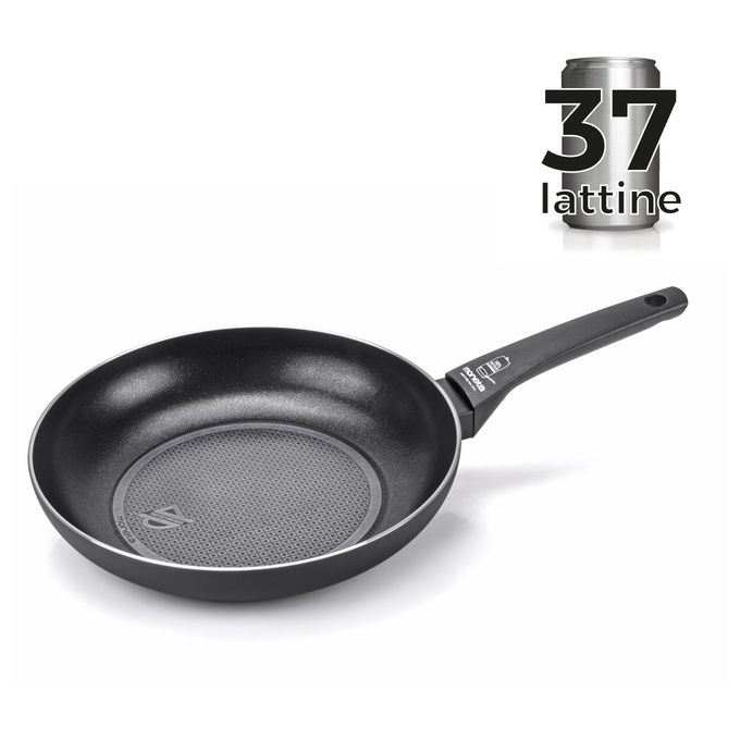 Moneta Recy Padella 26cm Alluminio 100% Riciclato Nero