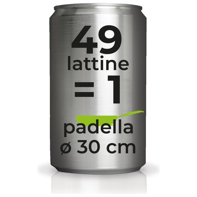 Moneta Recy Padella 30cm Alluminio 100% Riciclato Nero