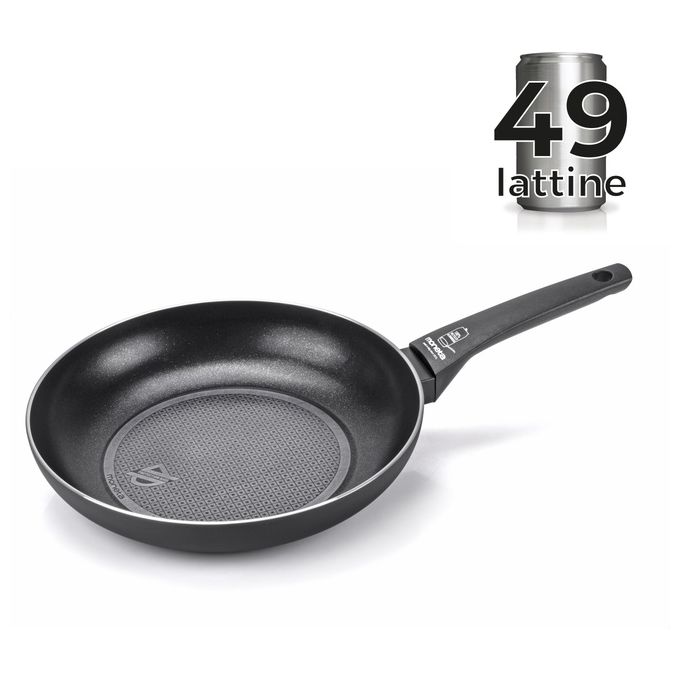 Moneta Recy Padella 30cm Alluminio 100% Riciclato Nero