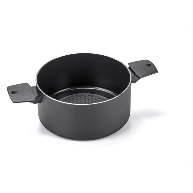Moneta Recy Casseruola 2 Manici 20cm Alluminio 100% Riciclato Nero
