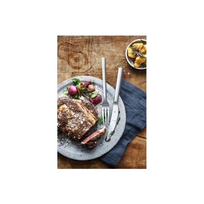 WMF 12.9143.6046 Nuova Set di Posate per Carne e Bistecche 12 Pezzi Acciaio Inox Cromargan colore Silver