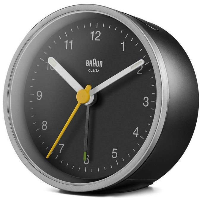 Braun BC 12 SB Sveglia al Quarzo Argento-Nero