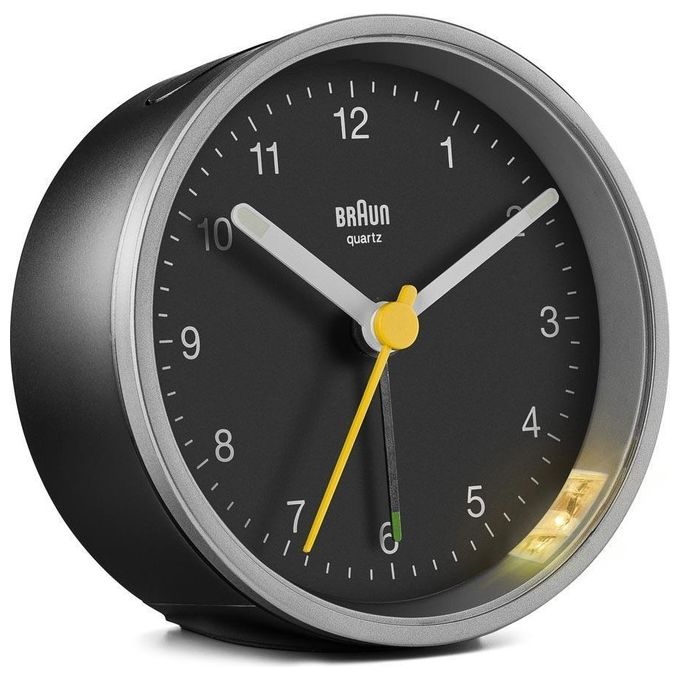 Braun BC 12 SB Sveglia al Quarzo Argento-Nero