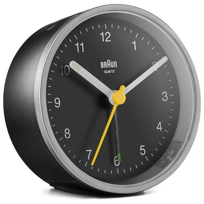 Braun BC 12 SB Sveglia al Quarzo Argento-Nero
