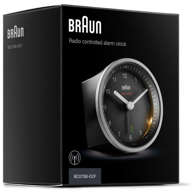 Braun BC 07 SB-DCF Sveglia Argento-Nero