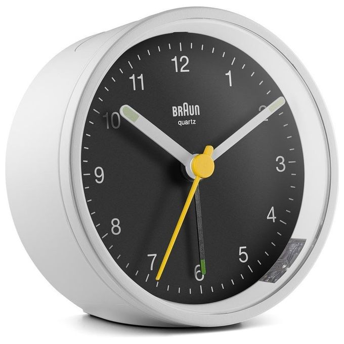 Braun BC 12 WB Sveglia al Quarzo Bianco