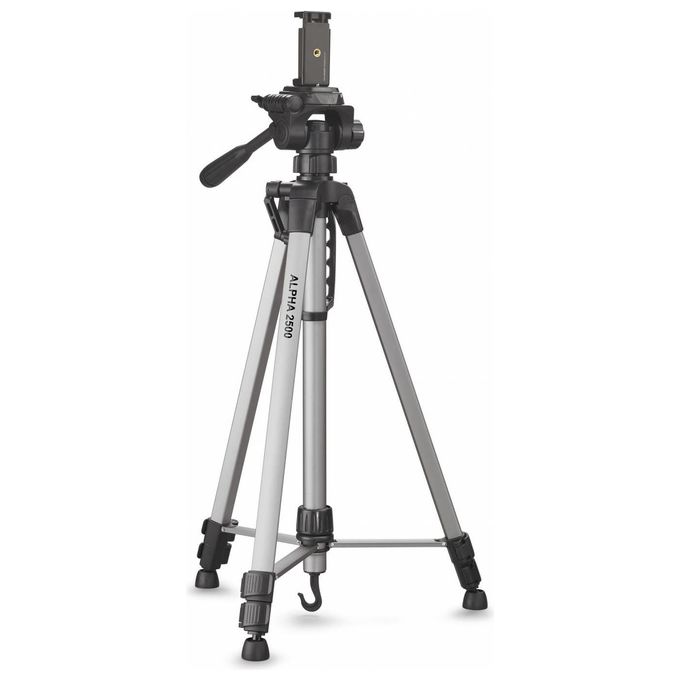Cullmann ALPHA 2500 Treppiede Mobile con Supporto per Smartphon Testa a 3 Vie