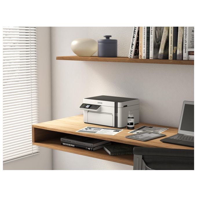 Epson ET-M2120 EcoTank Stampante Multifunzione Inkjet Monocromatica A4 Wi-Fi 32 ppm 1440x720 DPI LCD colore Nero