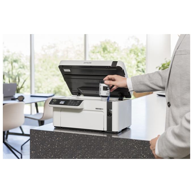 Epson ET-M2120 EcoTank Stampante Multifunzione Inkjet Monocromatica A4 Wi-Fi 32 ppm 1440x720 DPI LCD colore Nero