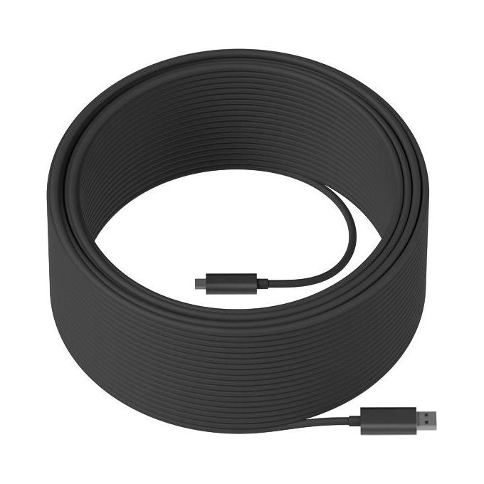 Logitech 939-001805 Strong USB Cavo di Estensione USB 10 Gbps Lunghezza 45 m colore Grafite