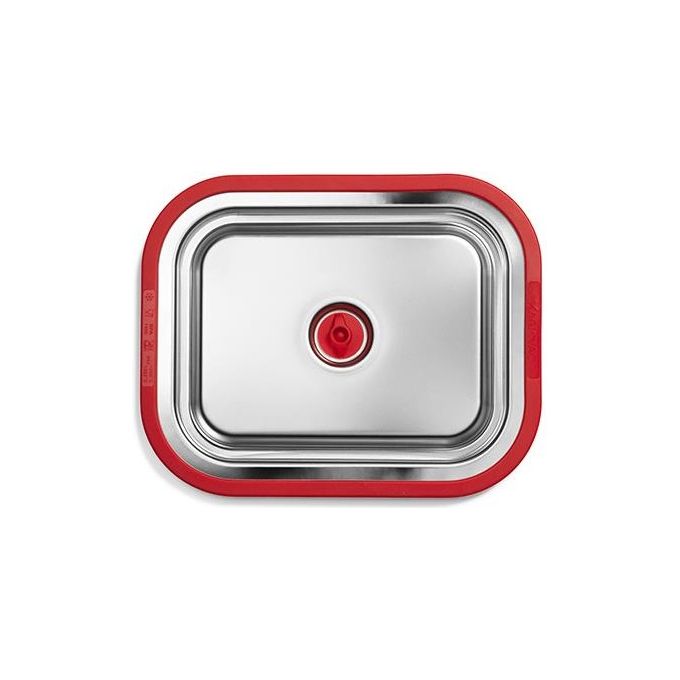 Magic Vac Contenitori Sottovuoto Free Inox e Rosso
