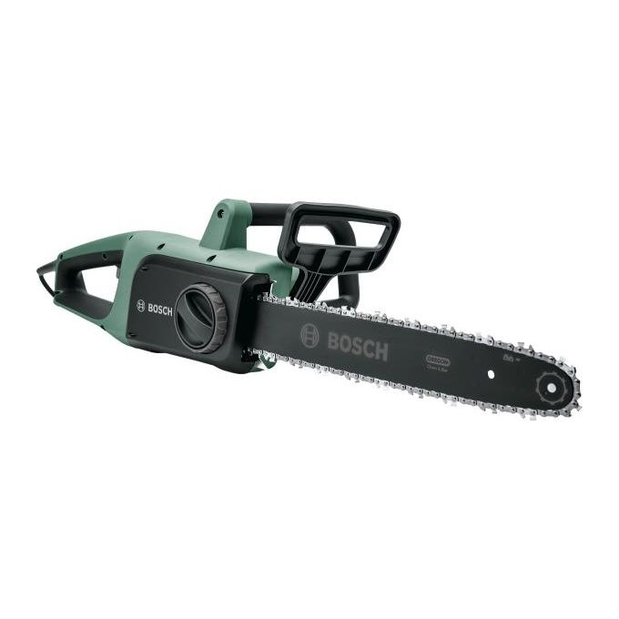 Bosch 06008B8303 UniversalChain 35 Motosega Elettrica 1800 W barra 35 cm 12 m-s Sistema SDS lubrificazione automatica colore Verde