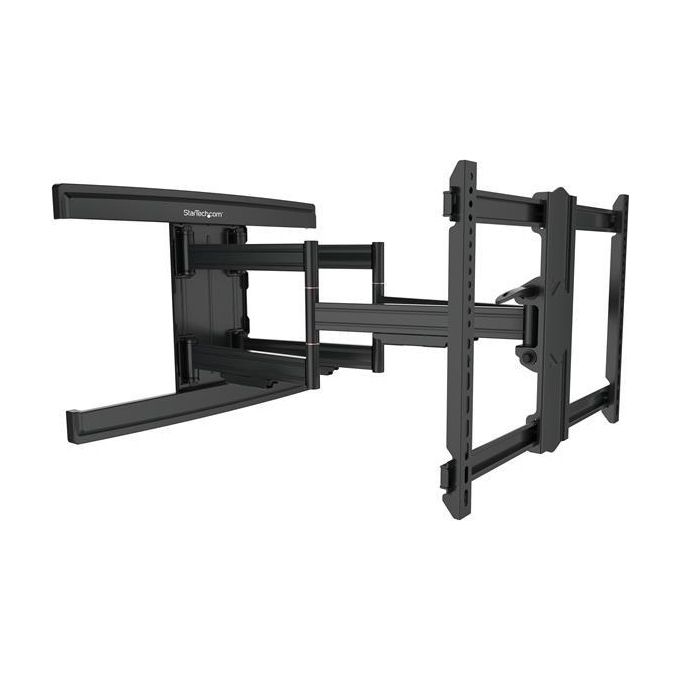 StarTech.com FPWARTS2 Supporto da Parete per TV Braccio Articolato con Movimento Ampio Schermo fino a 100'' Capacita' 75 Kg Rotazione +--90° Inclinazione -15° a +2° colore Nero