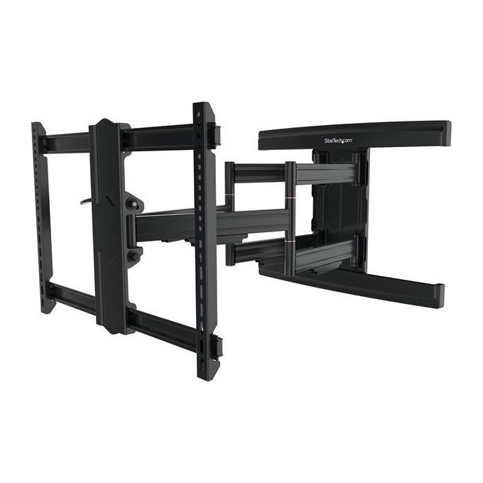 StarTech.com FPWARTS2 Supporto da Parete per TV Braccio Articolato con Movimento Ampio Schermo fino a 100'' Capacita' 75 Kg Rotazione +--90° Inclinazione -15° a +2° colore Nero