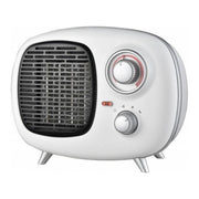 Ardes AR4P02V Fifty Termoventilatore Ceramico PTC Stile Vintage 2 Potenze con Spia Funzionamento e Termostato Temperatura 1500W Bianco