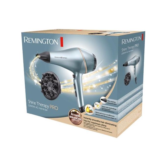 Remington AC9300 Shine Therapy Pro Asciugacapelli Blu 2200W