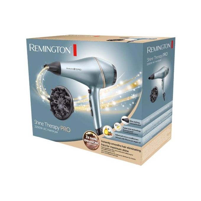 Remington AC9300 Shine Therapy Pro Asciugacapelli Blu 2200W