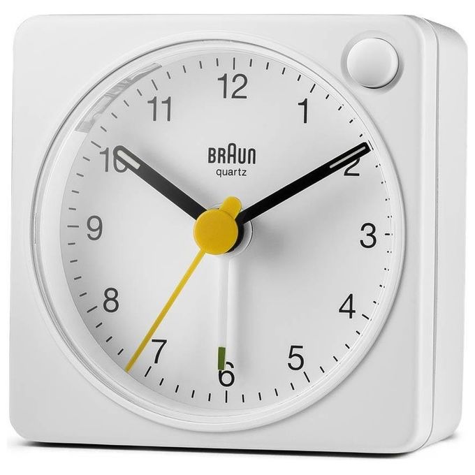 Braun BC 02 XW Sveglia al Quarzo Bianco con Funzione Luce