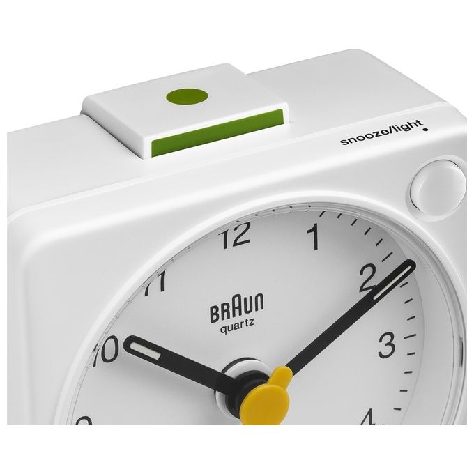 Braun BC 02 XW Sveglia al Quarzo Bianco con Funzione Luce
