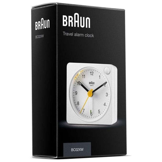 Braun BC 02 XW Sveglia al Quarzo Bianco con Funzione Luce