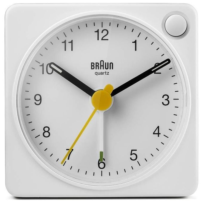 Braun BC 02 XW Sveglia al Quarzo Bianco con Funzione Luce