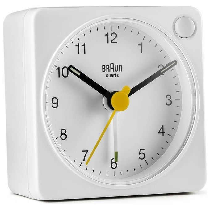 Braun BC 02 XW Sveglia al Quarzo Bianco con Funzione Luce