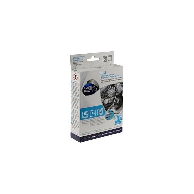 Care+Protect Cdp1004 3 in 1 Anticalcare e Polvere 4 Bustine da 50gr