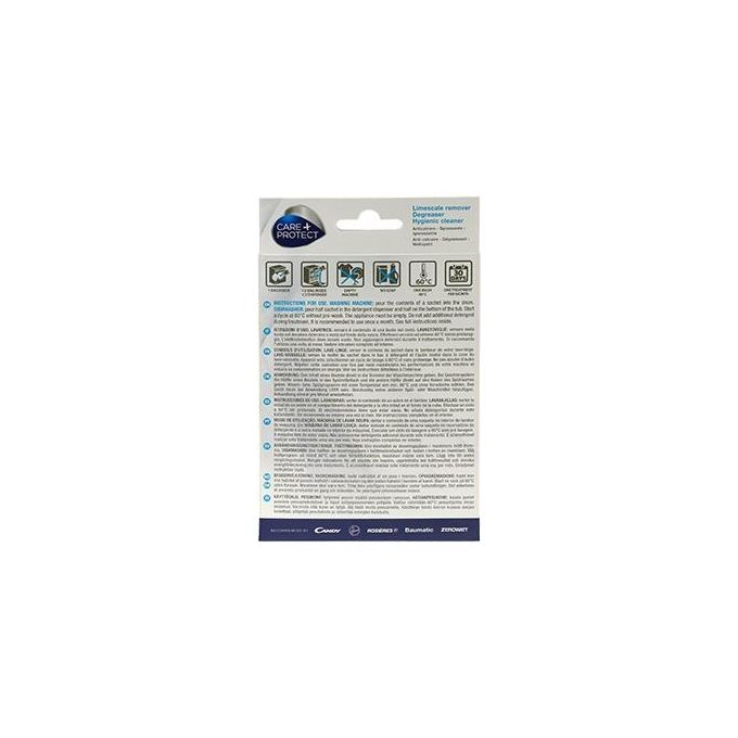 Care+Protect Cdp1004 3 in 1 Anticalcare e Polvere 4 Bustine da 50gr