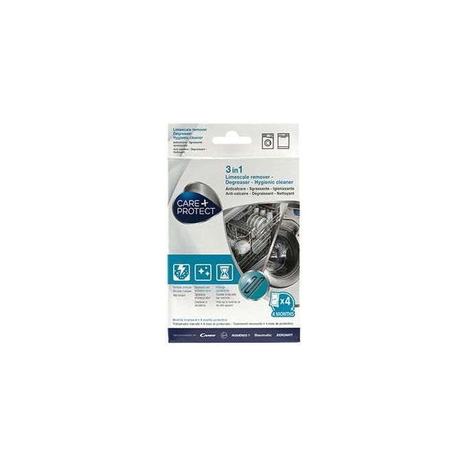 Care+Protect Cdp1004 3 in 1 Anticalcare e Polvere 4 Bustine da 50gr