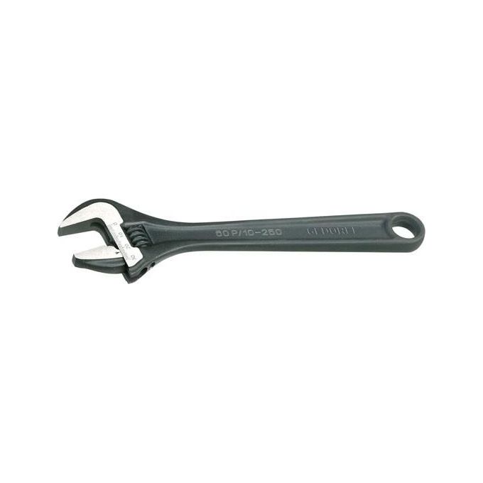 GEDORE 6380800 Chiave a Bocca Regolabile 0-36 mm 12'' Acciaio Fosfatato Modello Svedese Scala Graduata Foro Sospensione colore Nero