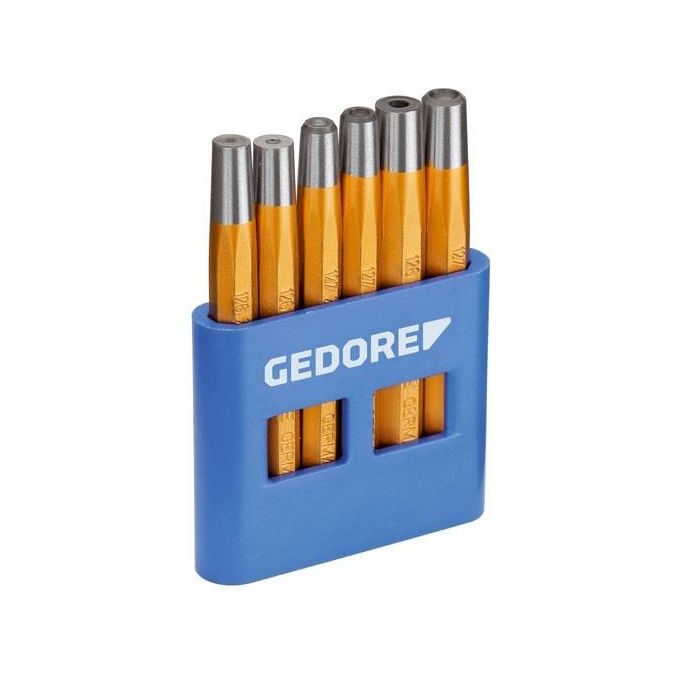 Gedore Assortimento di Cacciarivetti e Ribaditori 6 Pezzi