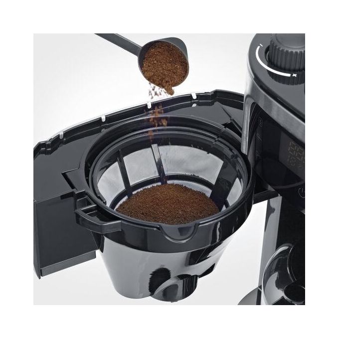 Severin KA 4814 Macchina da caffe' Automatica-Manuale con Macinacaffe' Capacita' 1 L 8 tazze Potenza 1000 W colore Nero Acciaio inox