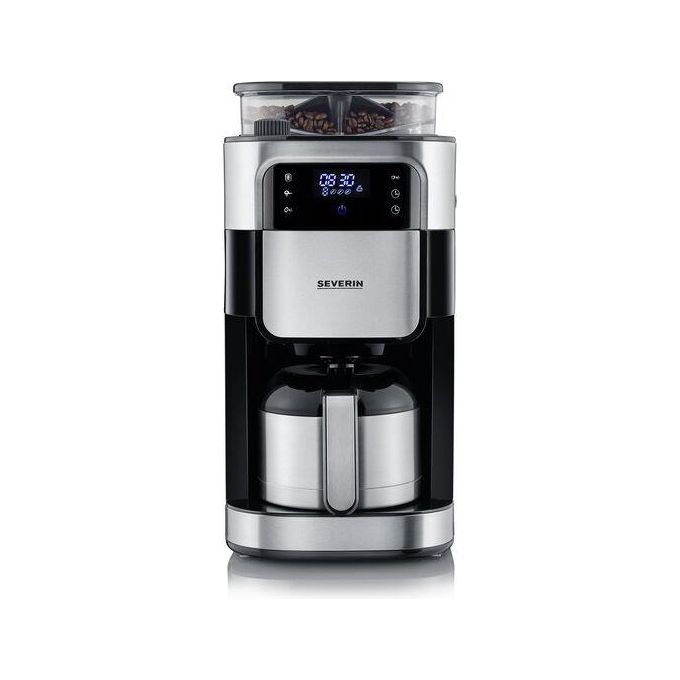 Severin KA 4814 Macchina da caffe' Automatica-Manuale con Macinacaffe' Capacita' 1 L 8 tazze Potenza 1000 W colore Nero Acciaio inox