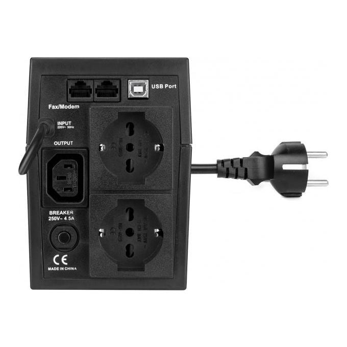 Vultech gruppo di continuita' line interactive 1050va 560w 3 prese usb per computer
