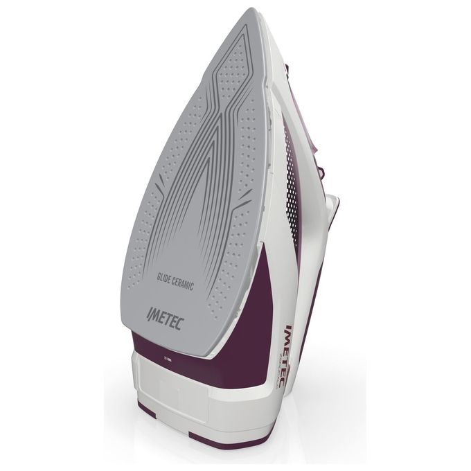 Imetec ZeroCalc Z3 3900 Ferro da Stiro a Vapore Tecnologia Anticalcare Piastra Ceramica 2400W Bianco