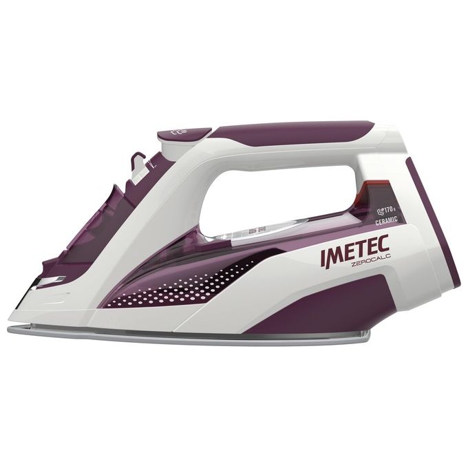 Imetec ZeroCalc Z3 3900 Ferro da Stiro a Vapore Tecnologia Anticalcare Piastra Ceramica 2400W Bianco
