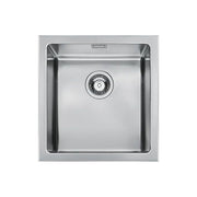 Apell LNR50IBC Radius Lavello Cucina 1 Vasca Acciaio Inox Spazzolato 56,7x50 cm colore Acciaio Inox Spazzolato