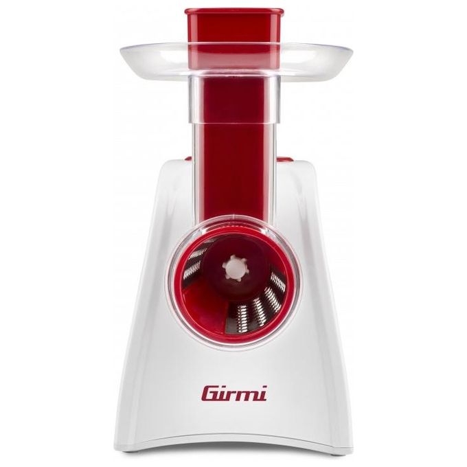 Girmi GT45 Grattugia Affettaverdure 5 Rulli Inox 150W Bianco-Rosso