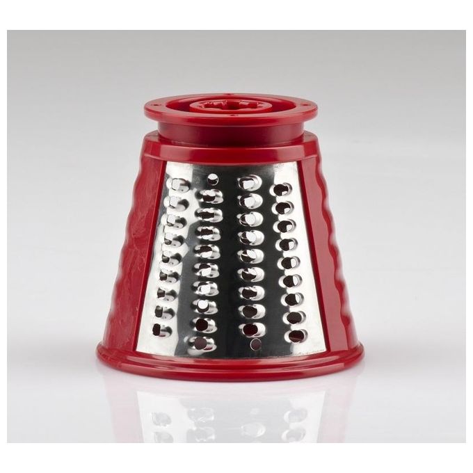Girmi GT45 Grattugia Affettaverdure 5 Rulli Inox 150W Bianco-Rosso